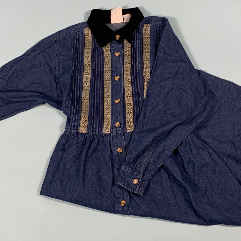 Vintage 90’s Denim Maxi Dress